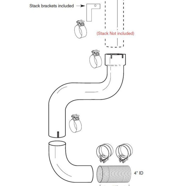 SPU-5SK Powerflow Diesel Pick Up 5" Single Stack Kit
