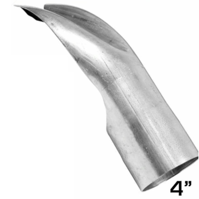 4" Exhaust Diffuser Pipe Tip Made in 409 Stainless Steel SB2-4971FL
