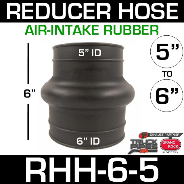 6" ID to 5" ID Rubber Reducer Hump Hose for Air Intake RHH-6-5