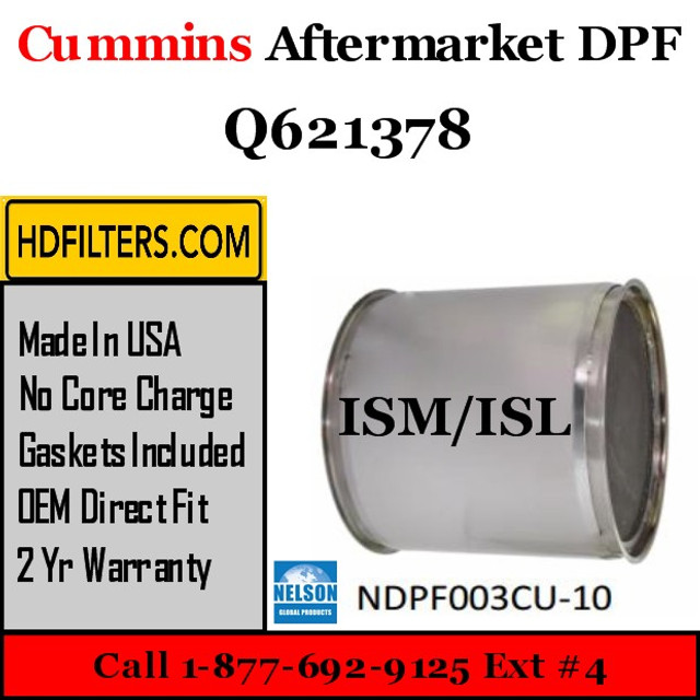 Q621378 Cummins ISM ISL Engine Diesel Particulate Filter DPF