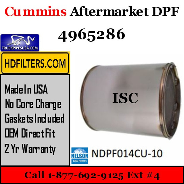 4965286 Cummins ISC Engine Diesel Particulate Filter DPF