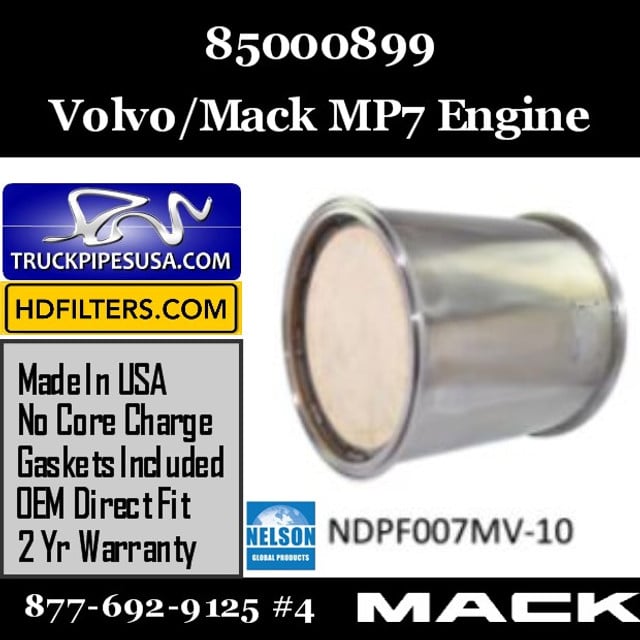 85000899 Volvo Mack DPF for MP7 Engine