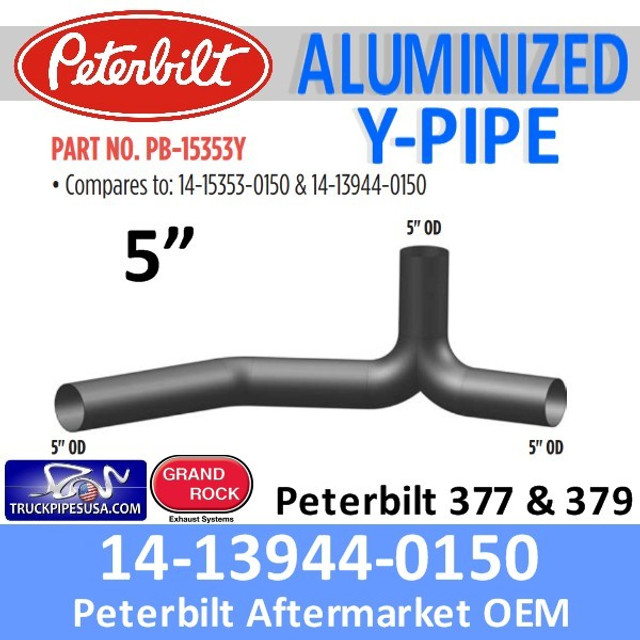 Peterbilt Exhaust Y Pipe PB-15353 or 14-15353-0150