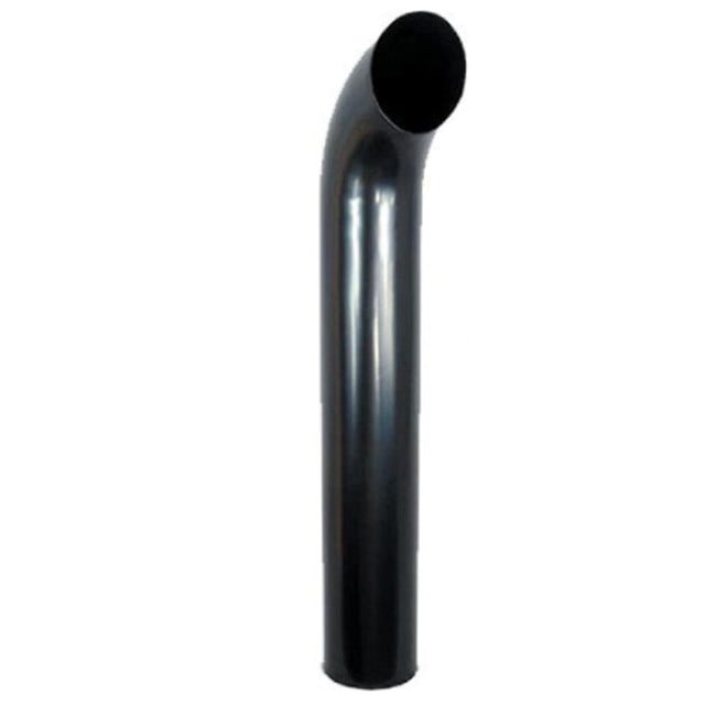 5" x 36" Curved Top OD Black Exhaust Tip K5-36SBS