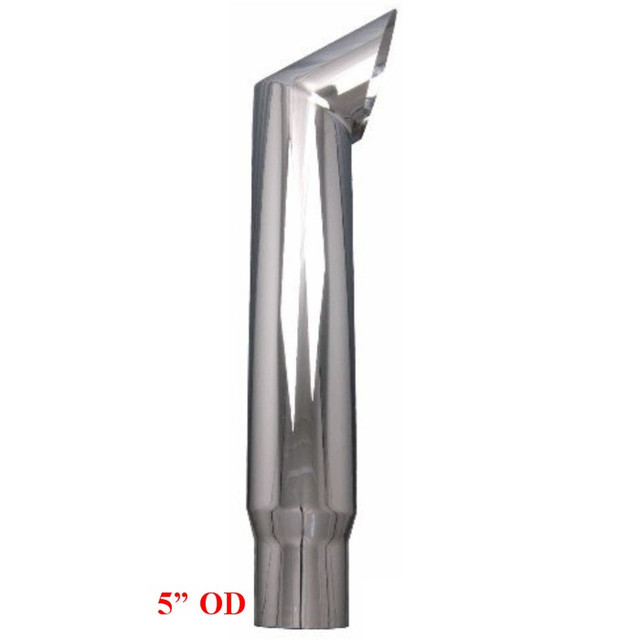 6" x 36" Brute Chrome Monster Stack Reduced to 5" OD Bottom