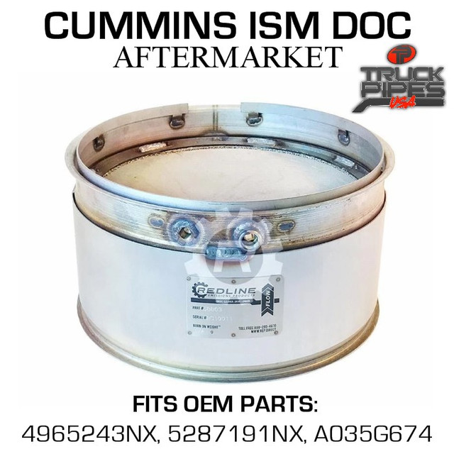 A035G674 Cummins ISM Diesel Oxidation Catalyst 58803