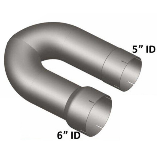 IH-ACUP International 6" to 5" Muffler Delete U-Pipe