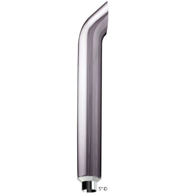 6" x 84" West Coast Curved Chrome Stack Reduced to 5" ID SWCK6-84EXC-5