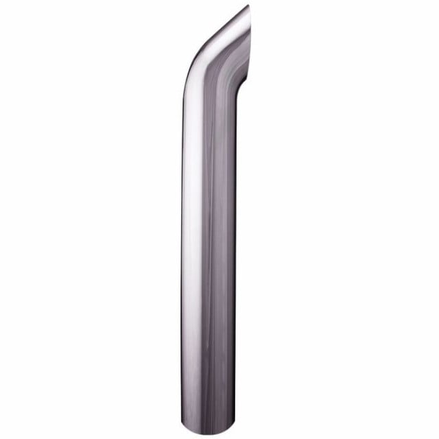 5" x 48" West Coast Curved Chrome Stack OD Bottom WCK5-48SBC