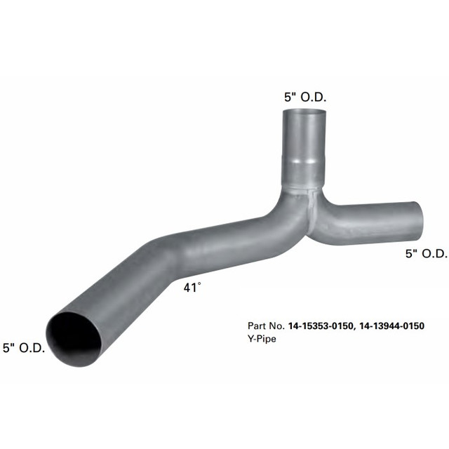 14-15353-0150 Peterbilt Exhaust Y Pipe PB-15353 or 14-13944-0150