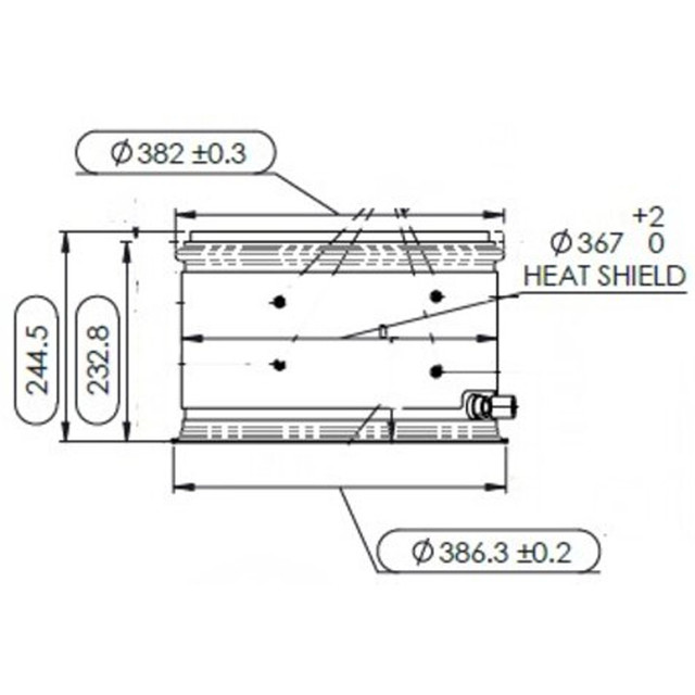 2086437X Kenworth Peterbilt Diesel Particulate Filter (58069) - diagram