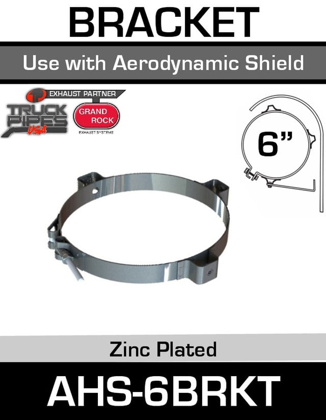 6" Aerodynamic Heat Shield Bracket AHS-6BRKT