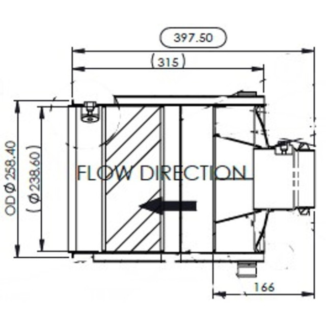 4965338NX Cummins Diesel Oxidation Catalyst 58053- diagram 1