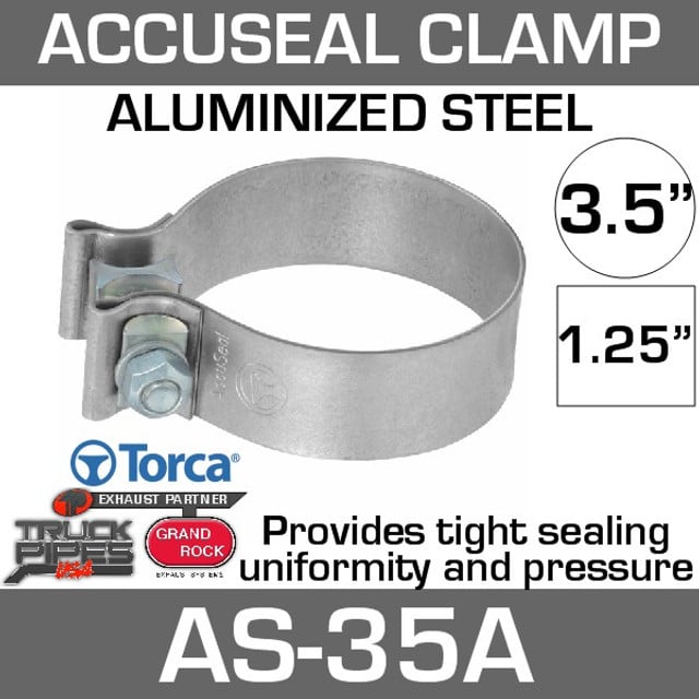 3.5 inch Aluminized AccuSeal Exhaust Band Clamp AS-35A