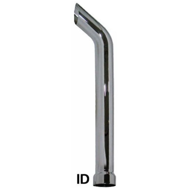 7" x 108" Bullhorn Chrome Stack With ID Bottom BH7-108EXC