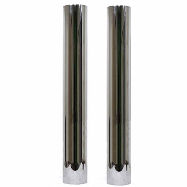 flat top chrome stacks