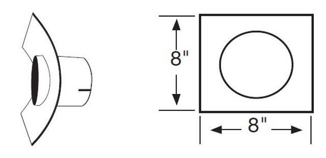 ARP-035OD 3.5" OD Outlet Patch 8" x 8"