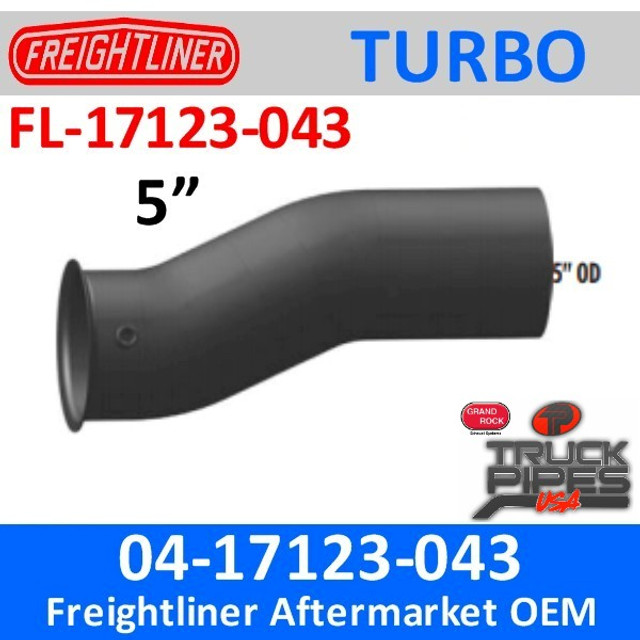 04-17123-043 Freightliner Exhaust Turbo Elbow Pipe FL-17123-043