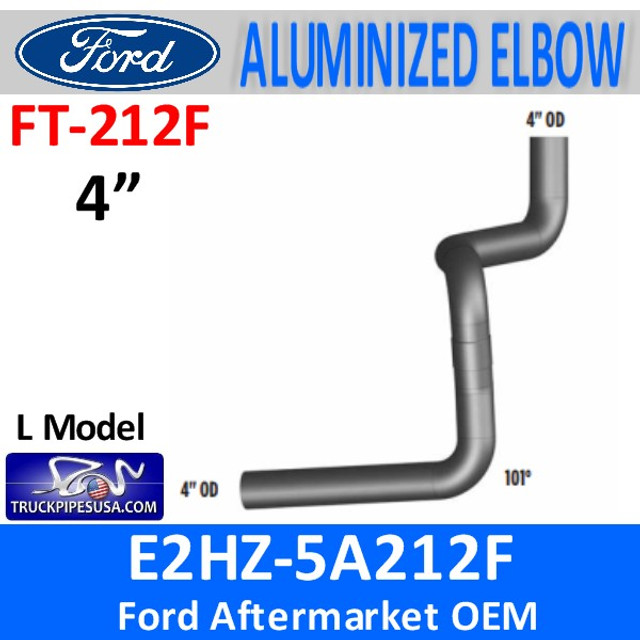 E2HZ-5A212F Model L Ford  4" Muffler Exhaust Inlet FT212F