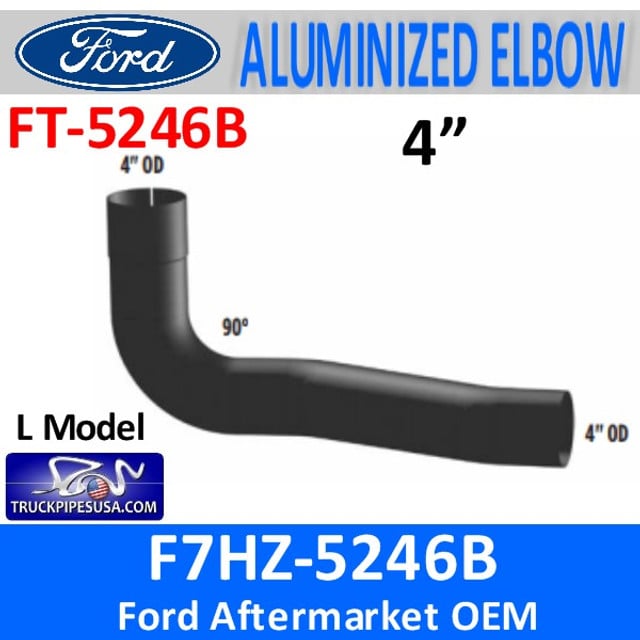 F7HZ-5246B Ford L Model Exhaust Elbow 90 Degree FT-5246B