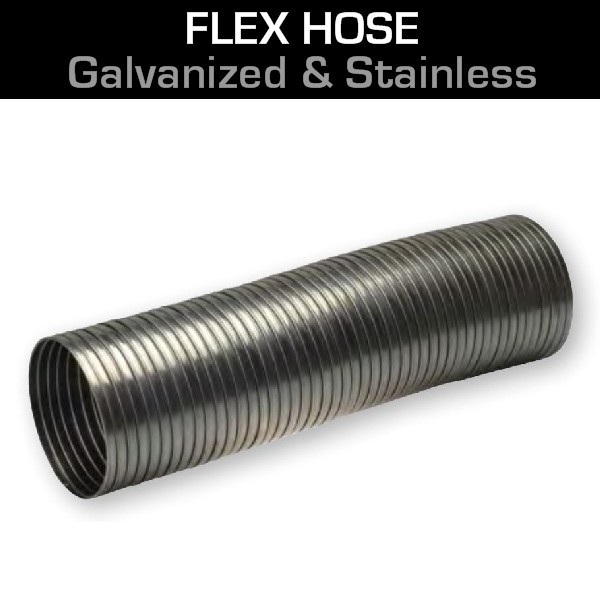 3 x 120 304 Stainless Steel Flex Exhaust Hose SF-3120