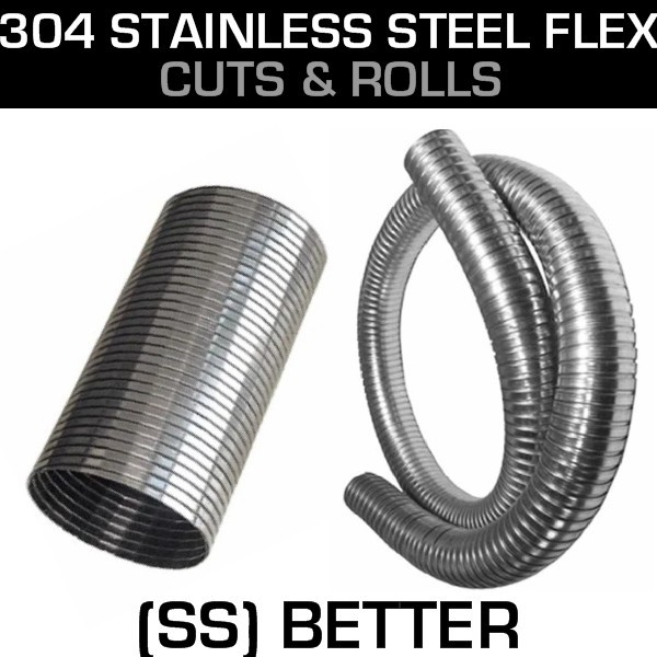 3 x 12 x 16 in. Flex Pipe Exhaust Coupling Quality Stainless