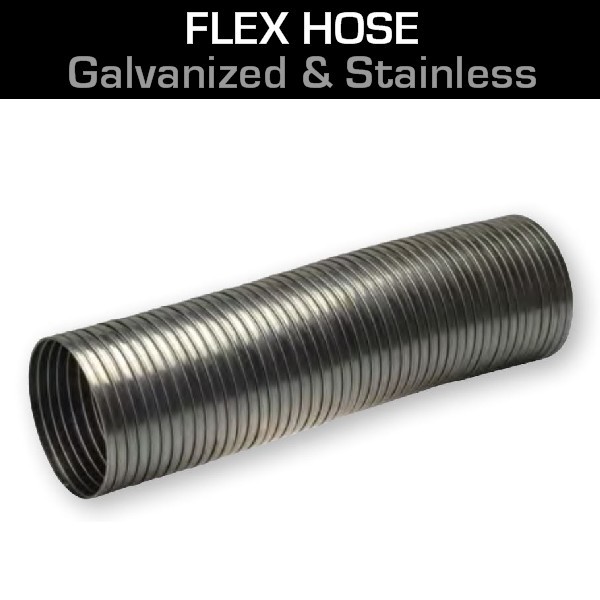 4 Galvanized Steel Exhaust Flex Pipe. Sold By The Foot For Sale, Ucon, ID, 10400, 40011, 49030, 49091, FLEX400, FLX400, G15-4120, G154120,  TF400120MDGS