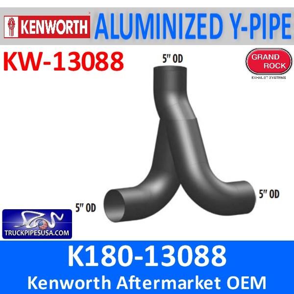 K180-13088 Kenworth Exhaust Y-Pipe for W900A Model