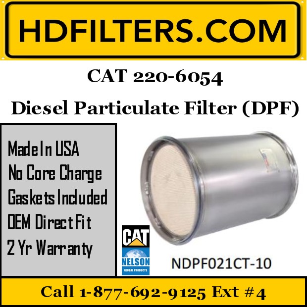 220-6054 CAT C9 DPF Diesel Particulate Filter