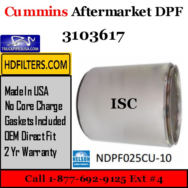 3103617 Cummins ISC Engine Diesel Particulate Filter DPF