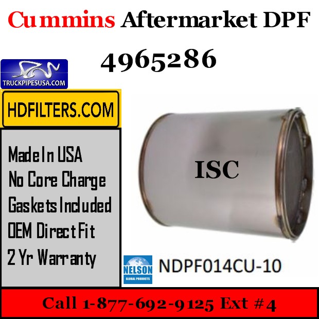 4965286 Cummins ISC Engine Diesel Particulate Filter DPF