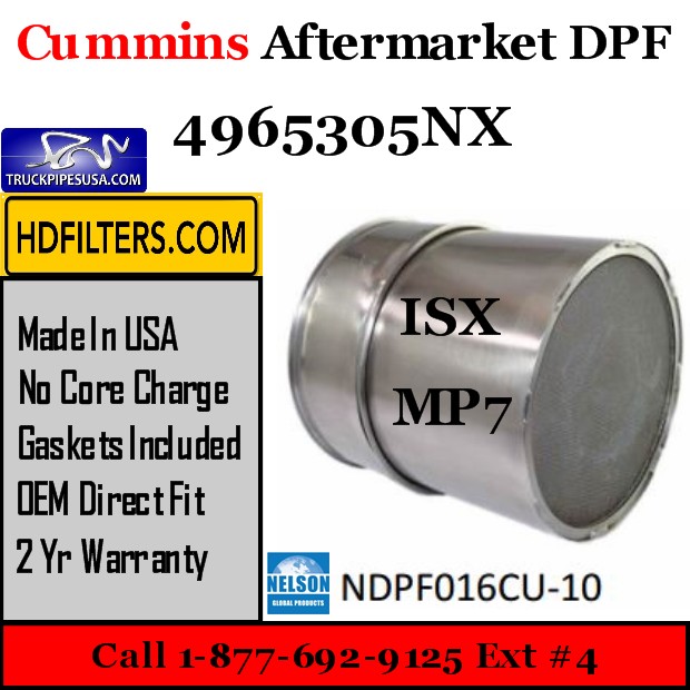 4965305NX Cummins-Volvo-Mack ISX/MP7 Engine Diesel Particulate Filter DPF