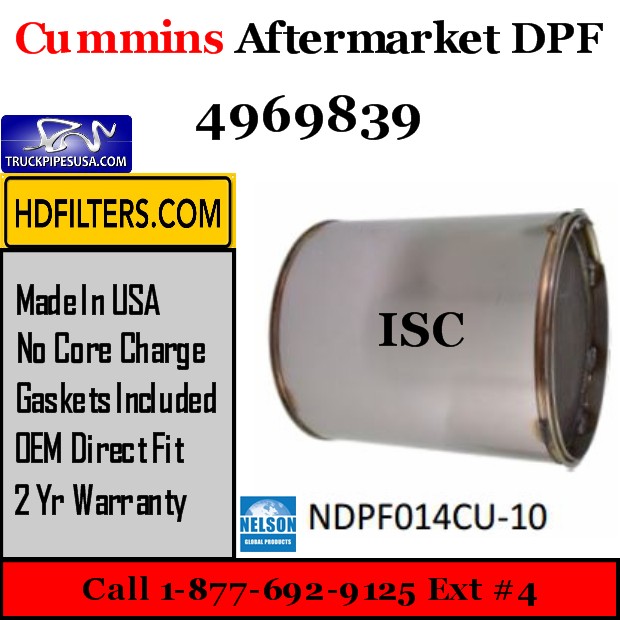 4969839 Cummins ISC Engine Diesel Particulate Filter DPF