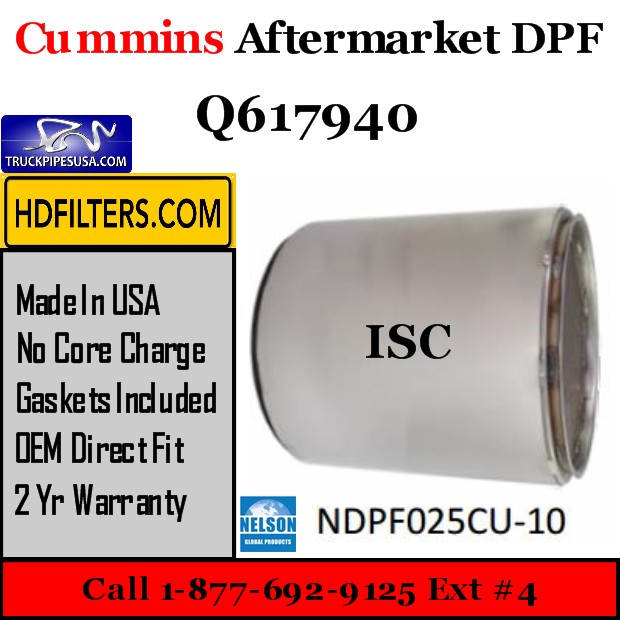 Q617940 Cummins ISC Engine Diesel Particulate Filter DPF