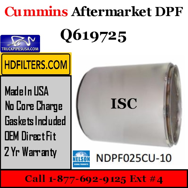 Q619725 Cummins ISC Engine Diesel Particulate Filter DPF