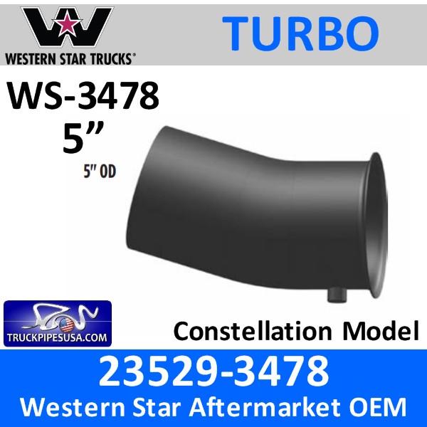 23529-3478 Western Star Constellation Turbo Pipe for C15 CAT