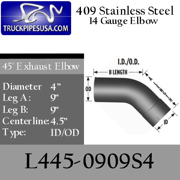 l445-0909s4-45-degree-409-stainless-steel-exhaust-elbow-4-inch-round-tube-9-inch-legs-id-od-tubing-for-big-rig-trucks.jpg