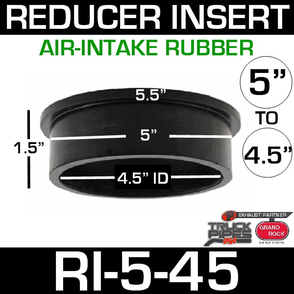 5" x 4.5" Air-Intake Rubber Exhaust Reducer Insert RI-5-45