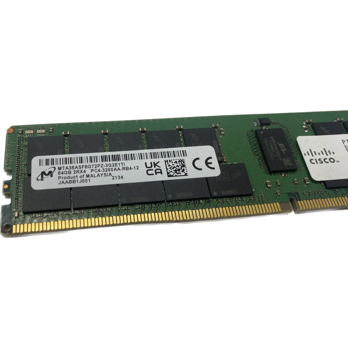 Cisco Compatible 64GB DDR4-2933MHz ECC RDIMM Server Memory - 1.2V