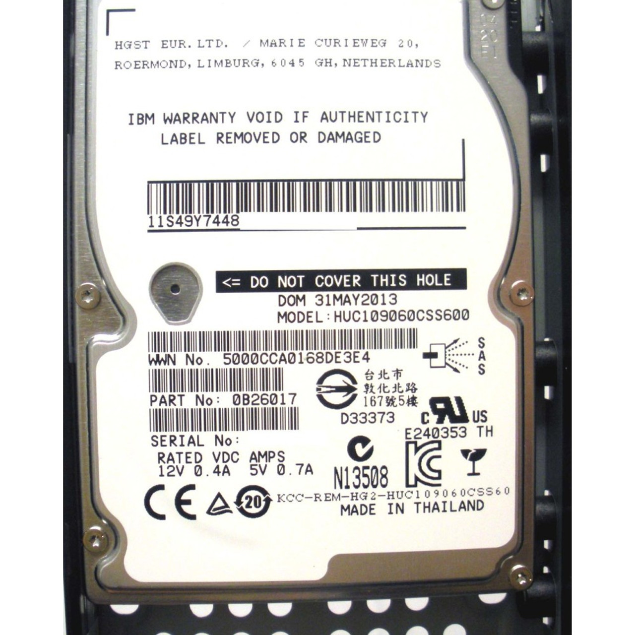 日本アイ・ビー・エム 600GB 10K 2.5-inch HDD 00Y2503 日本アイ・ビー・エム 600GB 10K 2.5-inch HDD 00Y2503