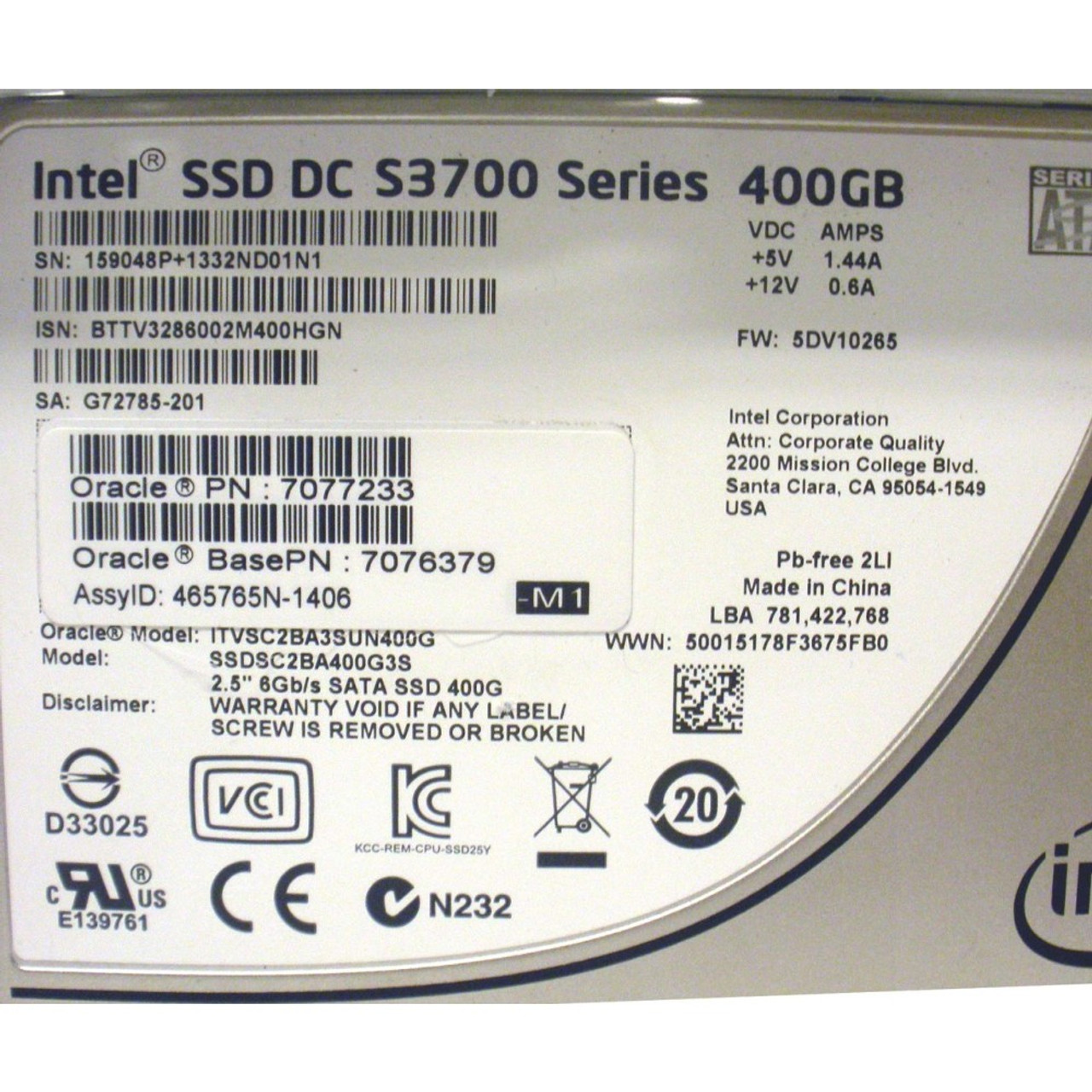 (。・ω・。)❤︎ 7066831 SUN Oracle 4TB 7.2K SAS 3.5-inch Internal Hard Drive