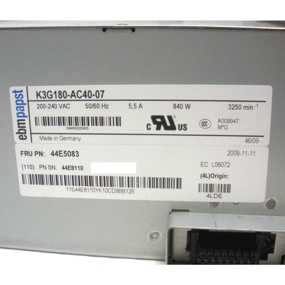 Ventilatore IBM/Lenovo 44E8110 Per BladeCenter H – BLOWER ASM, Ricambio Usato Funzionante
