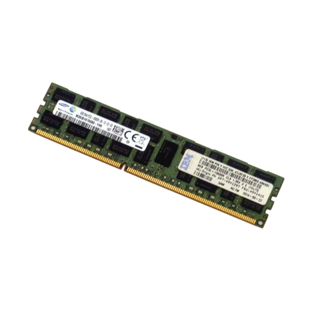 IBM 47J0136 8GB 1333Mhz PC3-10600 ECC Reg 2RX4 DDR3 Memory