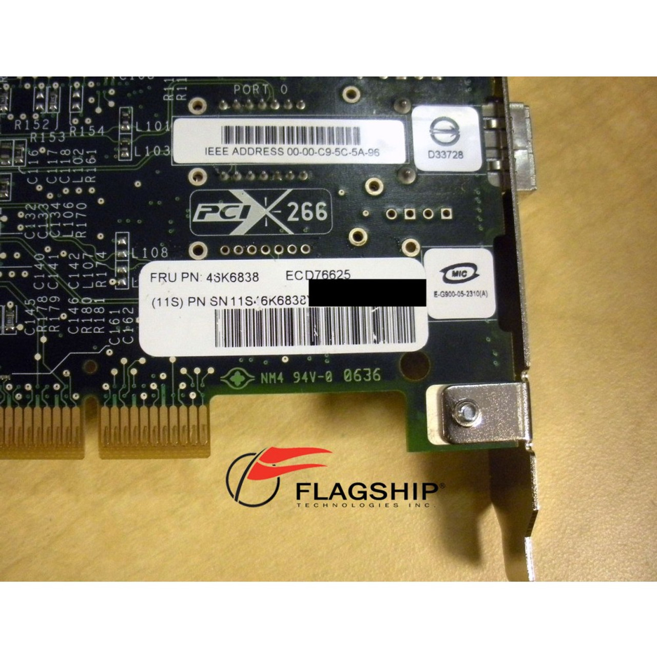 IBM 5758-701x 280D 03N5014 46K6838 4Gb Single Port FC PCI-X Adapter