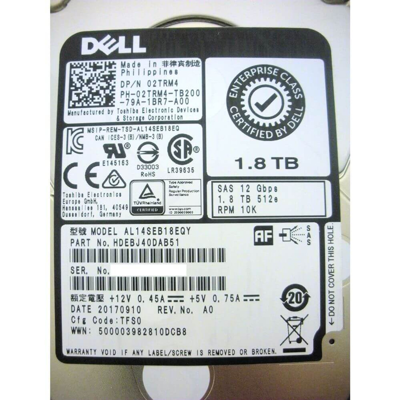 Dell 2TRM4 Hard drive | Server Hard Drives | Flagship Technologies