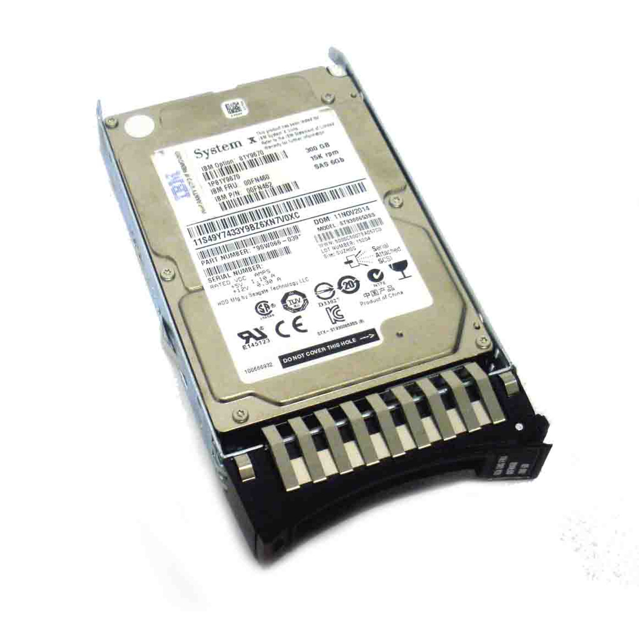 IBM 00FN460 Hard Drive 300GB 15K SAS 2.5in