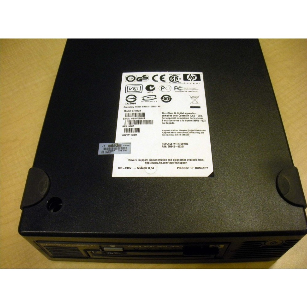 HP EH842A 443584-001 StorageWorks Ultrium 920 LTO3 HH SCSI 