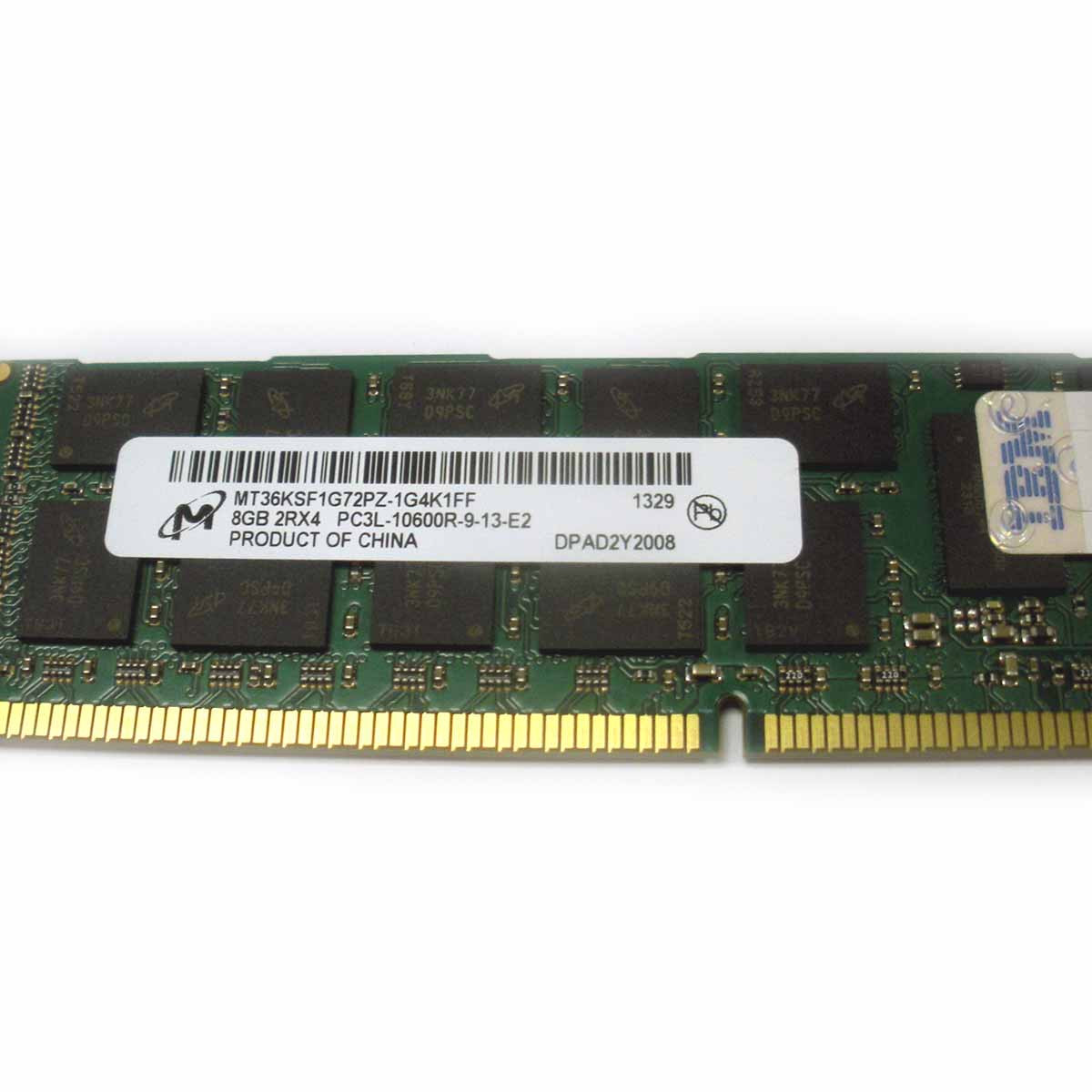 レノボ・ジャパン旧IBM 2GB(1x2GB.1Rx8.1.35V)PC3L-10600 CL9 DDR3 1333MHz LP RDIMM 49Y1405 IBM 49Y1415 Memory 8GB PC3L-10600 DDR3 SDRAM