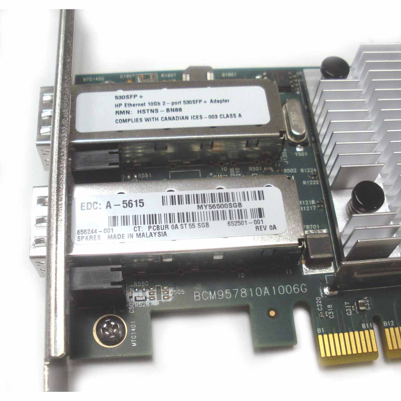 HP 656244-001 Ethernet 10GB 2-Port 530SFP+ Adapter