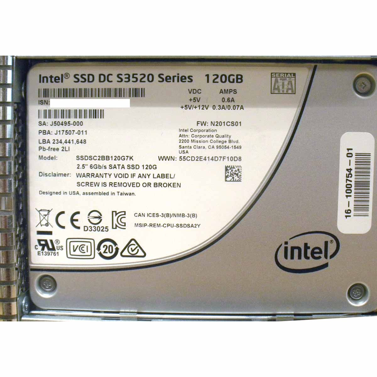 Cisco UCS-SD120GBKS4-EV SSD Enterprise 120GB 6G SATA 2.5in w/Caddy